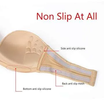 DotVol Strapless Bra for Perfect Comfort and Fit