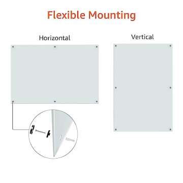 Amazon Basics Magnetic Whiteboard for Home and Office