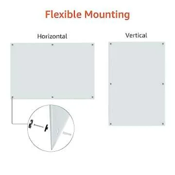 Amazon Basics Magnetic Whiteboard for Home and Office