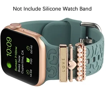Decorative Rings Charms For Apple Watch Bands - Elegant Style