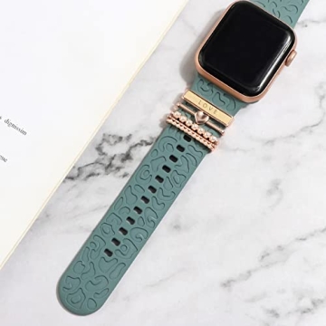Decorative Rings Charms For Apple Watch Bands - Elegant Style