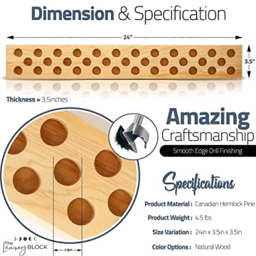 Stylish Wooden Taper Candle Holder for Special Occasions