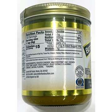 Better Than Bouillon Organic Roasted Chicken Base, Made with Seasoned Roasted Chicken, USDA Organic 21-Ounce Jar (Pack of 1)