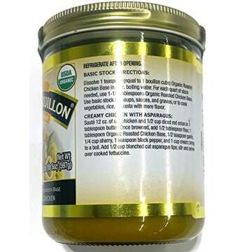 Better Than Bouillon Organic Roasted Chicken Base, Made with Seasoned Roasted Chicken, USDA Organic 21-Ounce Jar (Pack of 1)