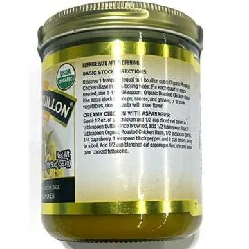Better Than Bouillon Organic Roasted Chicken Base, Made with Seasoned Roasted Chicken, USDA Organic 21-Ounce Jar (Pack of 1)