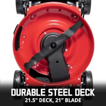 PowerSmart Self Propelled Gas Lawn Mower, 21-Inch 170cc OHV Engine RWD Single-Speed 3-in-1 with Bagging