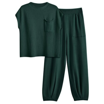 LILLUSORY Two 2 Piece Sets Womens 2025 Spring Summer Matching Lounge Sweatsuits Sweat Suits Trendy T...