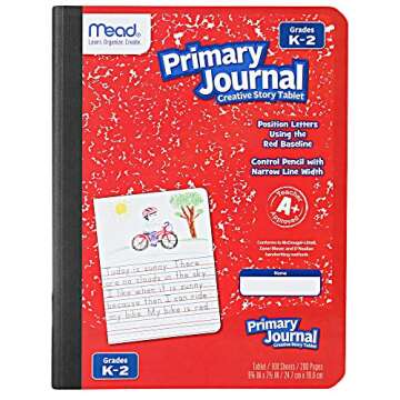 Mead Primary Journal Kindergarten Writing Tablet 6 Pack of Primary Composition Notebook Colors May V...
