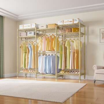 VIPEK V5i Garment Rack Heavy Duty Clothes Rack, Portable Closet Wardrobe Bedroom Armoires Freestandi...