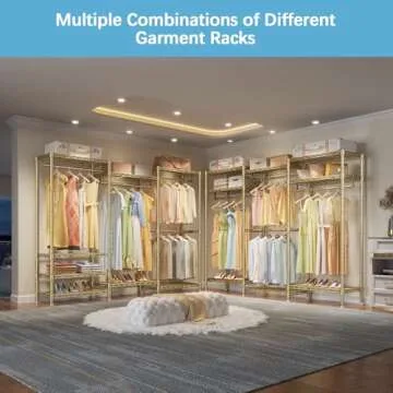 Heavy Duty VIPEK V5i Garment Rack with Adjustable Shelves