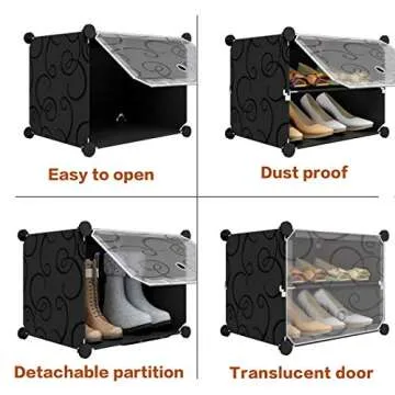 KOUSI Portable Shoe Rack Organizer for 48 Pairs