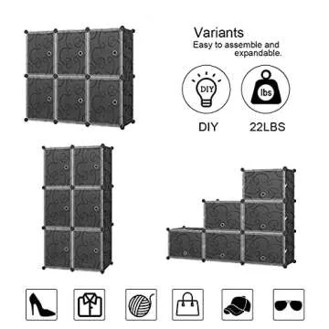 KOUSI Portable Shoe Rack Organizer for 48 Pairs