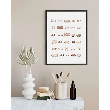 HAUS AND HUES Funny Bathroom Signs for Home Decor - 12x16 Unframed Art