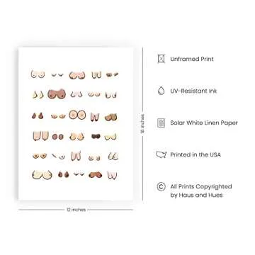 HAUS AND HUES Funny Bathroom Wall Art for Home Decor