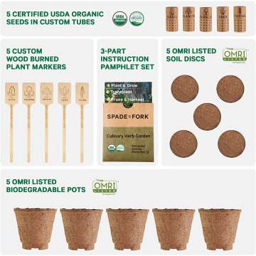 Indoor Organic Herb Garden Starter Kit for Beginners