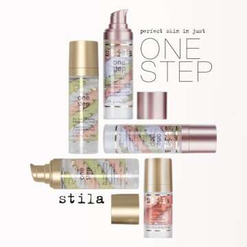 stila One Step, Color Corrector & Brightening Primer Facial Serum to Even Skin Tone, Moisturize & Hydrate, Oil-Free Makeup 1 Fl. Oz.