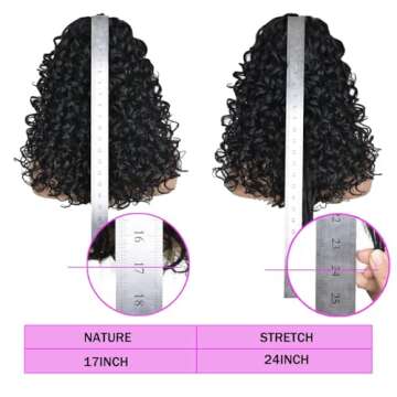 Annivia Curly Wig with Bangs for Black Women