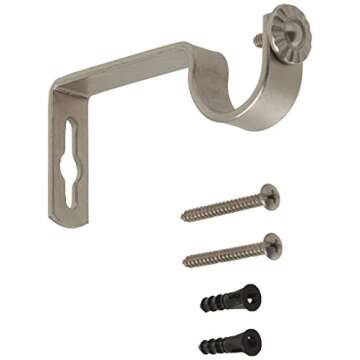 Rod Desyne Adjustable Curtain Rod Set - Satin Nickel Finish