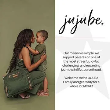 Chic JuJuBe Diaper Bag with Stylish Gold Accents