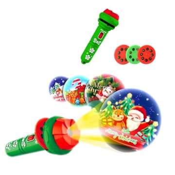 Christmas Projector, Children's Flashlight Projector, Christmas Children's Gifts, 24 Christmas Patte...