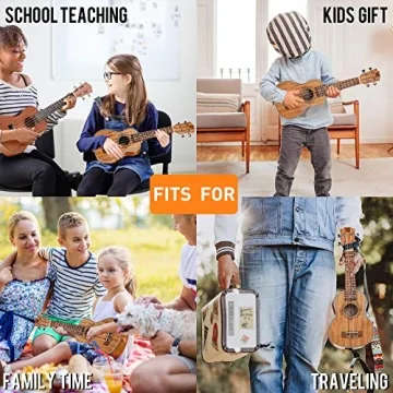 Vangoa 21 Inch Soprano Ukulele Kit Mahogany Beginner Set