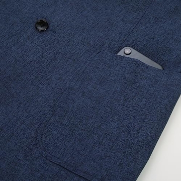 Navy Lightweight Men's Casual Sport Coat with Pockets