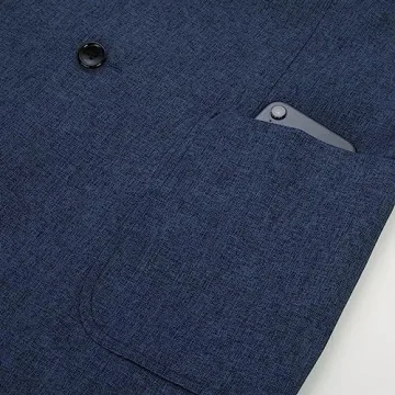 Navy Lightweight Men's Casual Sport Coat with Pockets