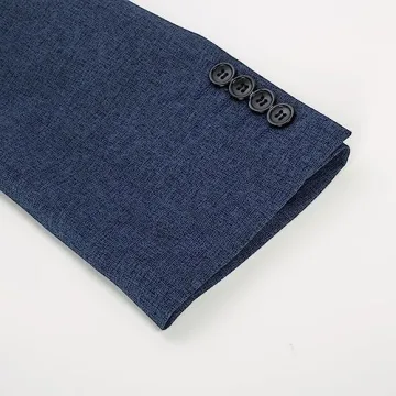 Navy Lightweight Men's Casual Sport Coat with Pockets