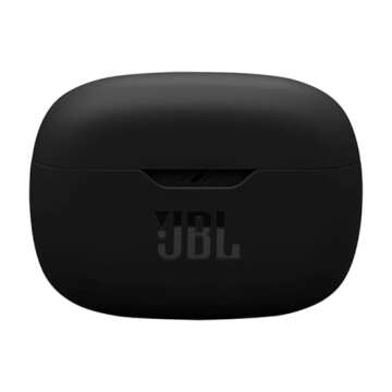 JBL Vibe Beam 2 - True Wireless Noise Cancelling Earbuds Pure Bass Sound & Smart Ambient Technology, 4mics for Crisp, Clear Calls, up to 40Hrs of Playback, IP54 Dust & Water Resistant (Black)