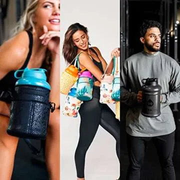 HydroJug Half Gallon Water Bottle 64oz - Refillable, Reusable Jug With Carry Handle - Leakproof Guarantee - Great For On-The-Go Hydration - Dishwasher Safe, BPA Free