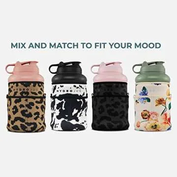 HydroJug Half Gallon Water Bottle 64oz - Refillable, Reusable Jug With Carry Handle - Leakproof Guarantee - Great For On-The-Go Hydration - Dishwasher Safe, BPA Free