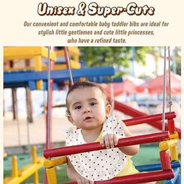 Stylish BALTERS Muslin Bibs for Baby Girls - Multi-color Set