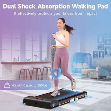 Hartwares Portable 2-in-1 Walking Pad Treadmill