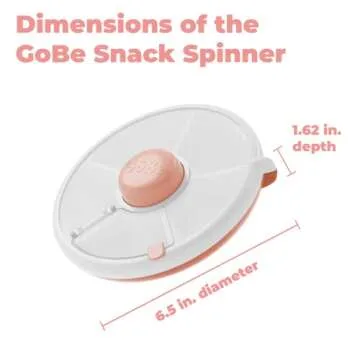 GoBe Kids Snack Spinner - Fun & Safe Snack Container