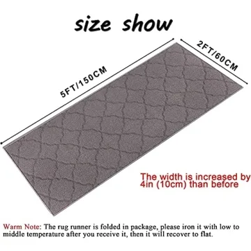 Cekene Runner Rug for Hallways - Non Slip & Washable