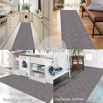 Cekene Runner Rug for Hallways - Non Slip & Washable
