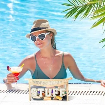 Belanttega Boho Patch Cosmetic Bag Waterproof Travel Makeup Purse