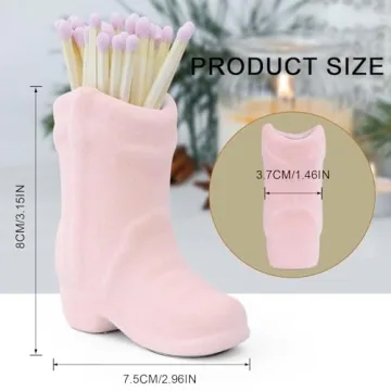KALAUTO Cowboy Boot Match Holder - Cute Ceramic Decor