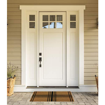 DII Geometric Coir Door Mat - Stylish and Durable