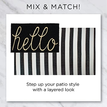 DII Geometric Coir Door Mat - Stylish and Durable