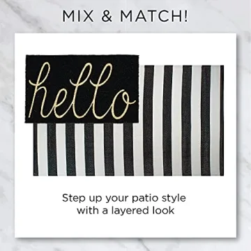 DII Geometric Coir Door Mat - Stylish and Durable