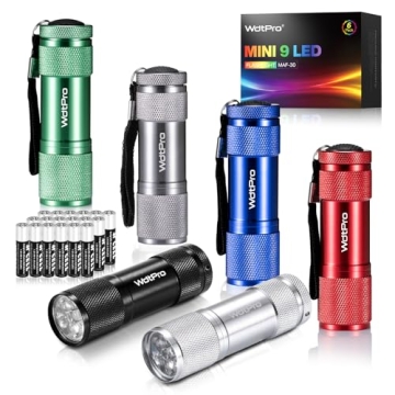 WdtPro Mini LED Flashlights - Bright, Colorful & Versatile