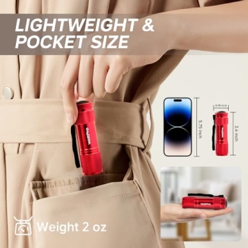 WdtPro Mini LED Flashlights - Bright, Colorful & Versatile