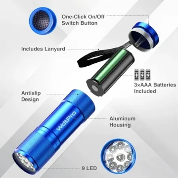 WdtPro Mini LED Flashlights - Bright, Colorful & Versatile