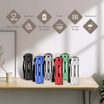 WdtPro Mini LED Flashlights - Bright, Colorful & Versatile