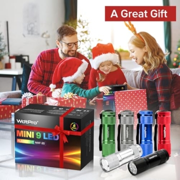 WdtPro Mini LED Flashlights - Bright, Colorful & Versatile