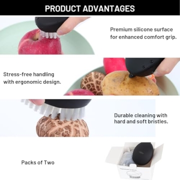 High-Quality Vegetable Brush Set with Ergonomic Hold