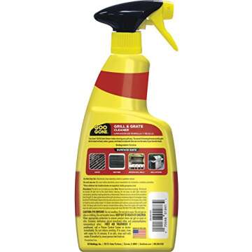 Goo Gone Grill and Grate Cleaner Spray (2 Pack) Cleans and Degreases BBQ Cooking Grates and Racks, P...