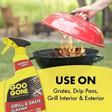 Goo Gone Grill and Grate Cleaner Spray for BBQs - 2 Pack