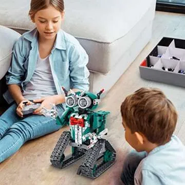 IQKidz APP/Remote Control STEM Building Kits for Kids Ages 8-12 - 3 in 1 RC Robot Car Toys, 440 Pcs Educational Science Projects, Gift Ideas for Boys Girls